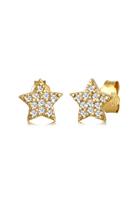 Diamore Paar Ohrstecker »Sterne Astro Trend Diamant (0,22 ct) 585 Gelbgold«