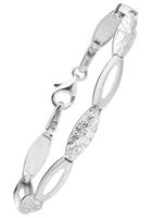Jobo Armband, 925 Silber gehämmert 18,5 cm