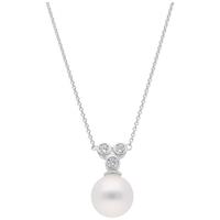 GIORGIO MARTELLO MILANO Perlenkette »mit weißer Muschelkern Perle und Zirkonia«