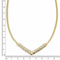 Firetti Collier »Bicolor-Optik, edles Design«, mit Diamanten