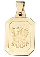 Jobo Sternzeichenanhänger, Sternzeichen Wassermann 333 Gold