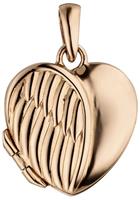 Jobo Medallionanhänger »Medaillon Herz Flügel«, 925 Silber vergoldet für 1 Foto