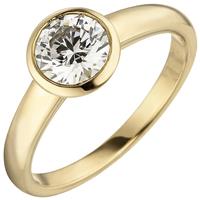 SIGO Damen Ring 585 Gold Gelbgold 1 Diamant Brillant 1,0 ct. Diamantring Solitär