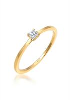 Diamore Diamantring »Prinzessschliff Diamant (0.11 ct) 585 Gelbgold«