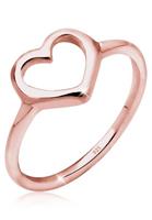 Elli Ring »Herz Trendsymbol Silber rosé vergoldet«