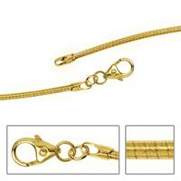 SIGO Halsreif 585 Gelbgold 1,5 mm 50 cm Gold Kette Halskette Goldhalsreif Karabiner