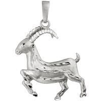 sigo Anhänger Sternzeichen Steinbock 925 Sterling Silber matt Sternzeichenanhänger