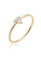 Elli Diamantring »Dreieck Geo Diamanten (0.06 ct) 375er Gelbgold«