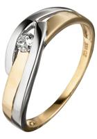 Jobo Goldring, 333 Gold bicolor mit Zirkonia