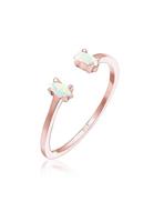 Elli Fingerring »mit Opal Oval Offen Verstellbar 925 Silber«