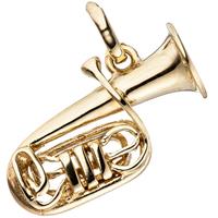 sigo Anhänger Tuba 925 Sterling Silber gold vergoldet