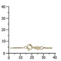 OSTSEE-SCHMUCK Goldkette »Panzer 1,2 Gold 333/000,« (1-tlg)