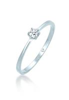 Diamore Ring »Verlobung Diamant 0.10 ct. 585 Weißgold Solitär«