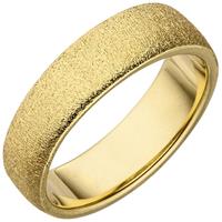 SIGO Damen Ring 925 Sterling Silber gold vergoldet mit Struktur