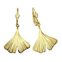 Vivance Ohrhänger »333/- Gelbgold Ginkgo 3,5cm«