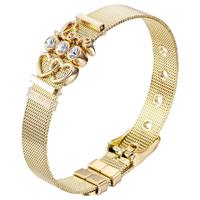 Heideman Armband »Milanaise gold«, mit verschiedenen Charms Love und Herzchen