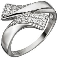 SIGO Damen Ring 925 Sterling Silber mit Zirkonia Silberring
