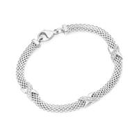 Smart Jewel Armband »edel mit Zirkonia Steinen, Silber 925«