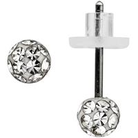 SIGO Ohrstecker Kugel Edelstahl mit SWAROVSKI ELEMENTS Ohrringe Kugelohrstecker