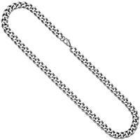 SIGO Panzerkette Edelstahl 55 cm Kette Halskette Karabiner