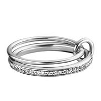 CAÏ Ring »925/- Sterling Silber rhodiniert Topas«