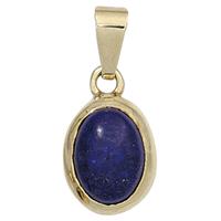 sigo Anhänger oval 585 Gold Gelbgold 1 Lapislazuli blau Goldanhänger