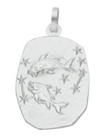 Adelia´s Kettenanhänger »Silber 925 Sterling Silver Sternzeichen Anhänger«, Fisch 925 Sterling Silber