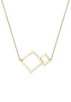 Elli Collierkettchen »Viereck Geo Quadrat Basic 925 Sterling Silber«