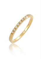 Diamore Diamantring »Bandring Verlobung Diamant 0.08 ct. 585 Gelbgold«