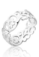 Elli Ring »Ornament Cut Out Blätter 925 Silber«
