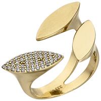 SIGO Damen Ring offen 333 Gold Gelbgold 40 Zirkonia Goldring