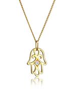 Elli Collierkettchen »Hamsa Hand Diamant (0.03 ct) 585 Gelbgold«