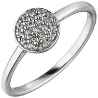 SIGO Damen Ring 925 Sterling Silber 19 Zirkonia Silberring