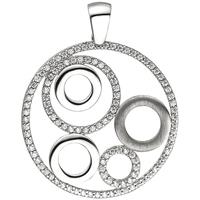 sigo Anhänger rund 925 Sterling Silber 111 Zirkonia Silberanhänger