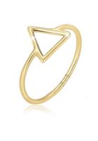 Elli Fingerring »Dreieck Geo Trend Basic 375 Gelbgold«