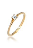 Diamore Diamantring »Verlobung Vintage Diamant (0.06 ct) 585 Gelbgold«