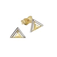 Vivance Ohrstecker »375/- Gold Bicolor Triangel«