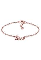 Elli Armband »Love Wording Swarovski Kristalle 925 Silber Cute«