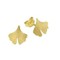 Vivance Ohrstecker »333/- Gelbgold Ginkgo 9,5x9,5mm«