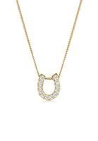 Diamore Collierkettchen »Hufeisen Klassisch Diamant (0.24 ct) 585 Gelbgold«