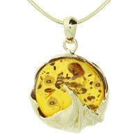 OSTSEE-SCHMUCK Kette mit Anhänger »Vika Gold 333/000 Bernstein« (2-tlg)