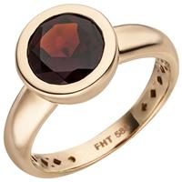 SIGO Damen Ring 585 Gold Rotgold 1 Granat rot Goldring Granatring