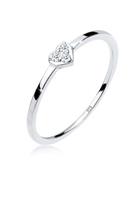 Elli Diamantring »Herz Symbol Diamant 0.06 ct. 925er Sterling Silber«