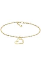 Elli Armband »Herz Heart Verliebt Liebe Elegant 375 Gelbgold«