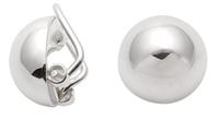 Adelia´s Paar Ohrclips »Silber 925 Sterling Silver Ohrringe - Clips«, 925 Sterling Silber Ø 1.37 cm