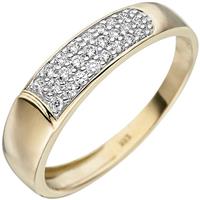 SIGO Damen Ring 333 Gold Gelbgold 24 Zirkonia Goldring