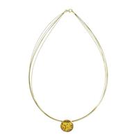 OSTSEE-SCHMUCK Kette mit Anhänger »Gleiter-Frouke 16 mm Gold 333/000 Bernstein« (2-tlg)