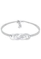 Elli Armband »Infinity Liebe Swarovski Kristalle 925 Silber«