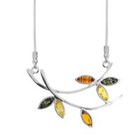 OSTSEE-SCHMUCK Collier »Stefanie Silber 925/000 Bernstein« (1-tlg)