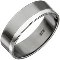 SIGO Ring 925 Sterling Silber anthrazit rhodiniert Silberring